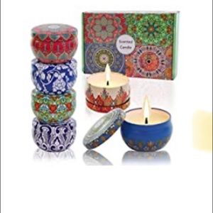 New in the box, scented soy candles